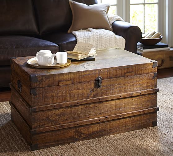 Mendell Reclaimed Wood Trunk Pottery Barn
