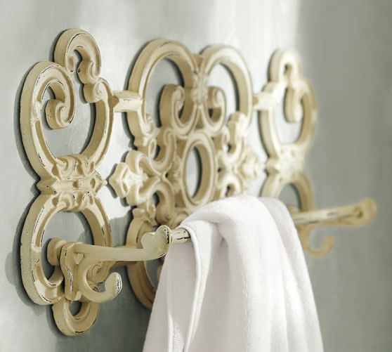 Antique Scroll Towel Bar Pottery Barn
