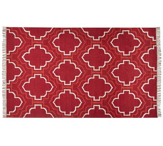 Borden Tile Recycled Yarn Indoor/Outdoor Rug - Red Pottery Barn Borden Tile Recycled Yarn Indoor/Outdoor Rug - Red - Borden Tile Recycled Yarn Indoor/Outdoor Rug - Red Pottery Barn