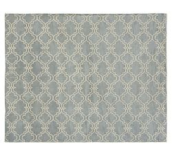 hand-tufted-wool-scroll-tile-rug-porcelain-blue-j pottery barn sale rugs