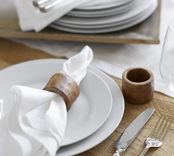 Image Result For Pottery Barn Coffee Table vintage wood napkin ring set of 4 c Pottery Barn Coffee Table