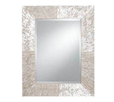 Large Rectangular Wall Mirror miranda capiz mirror | pottery barn Large Rectangular Wall Mirror miranda capiz mirror | pottery barn
