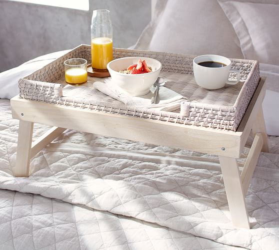 Wood & Woven Breakfast Tray Pottery Barn