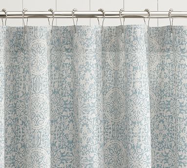 Sammie Tile Shower Curtain | Pottery Barn Sammie Tile Shower Curtain | Pottery Barn