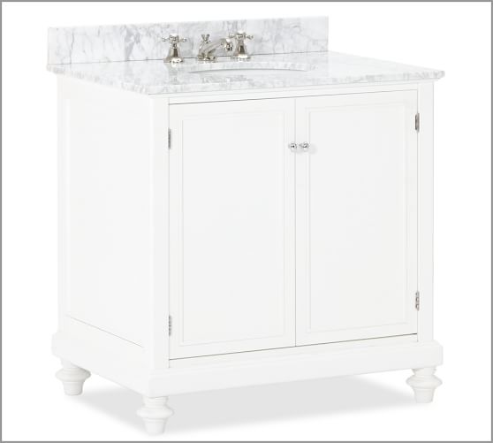 Classic TurnedLeg Single Sink Console Pottery Barn