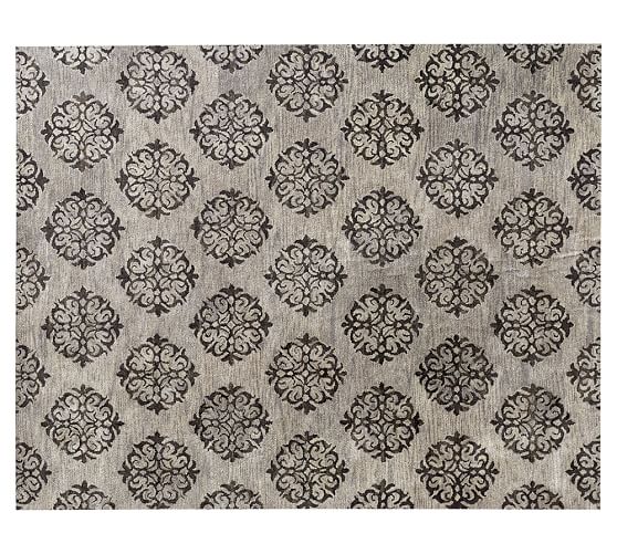 Empire Scroll Rug Gray Pottery Barn