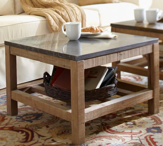 connor coffee table - limestone | pottery barn connor coffee table - limestone | pottery barn