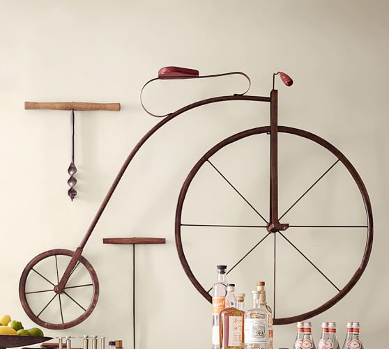 Bicycle Wall Decor high wheel bicycle wall art | pottery barn Bicycle Wall Decor high wheel bicycle wall art | pottery barn