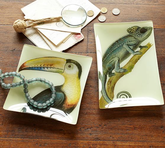Animal Decoupage Trays Pottery Barn