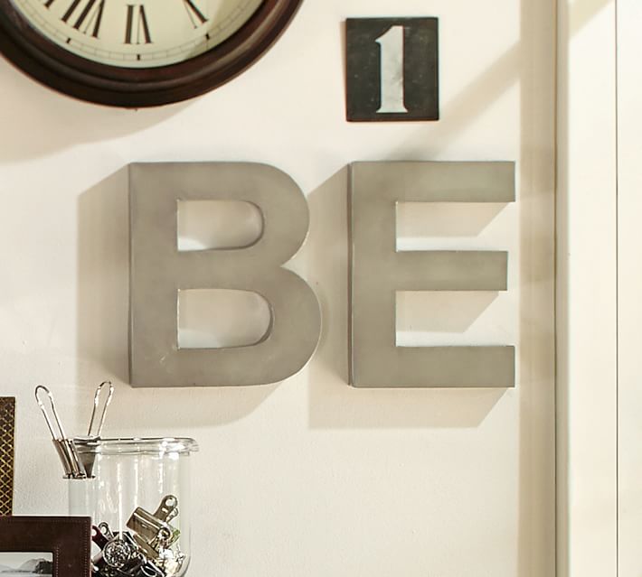 metal letters - silver | pottery barn metal letters - silver | pottery barn