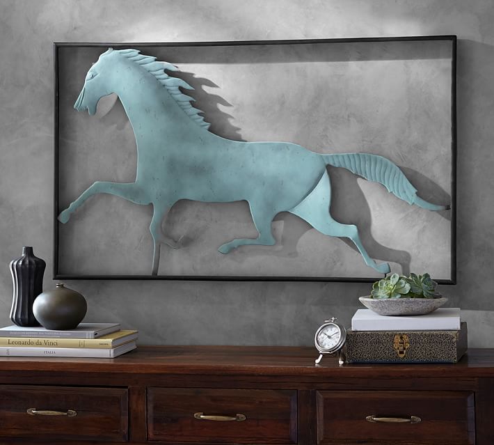 Wall Art Horses running horse wall art | pottery barn Wall Art Horses running horse wall art | pottery barn