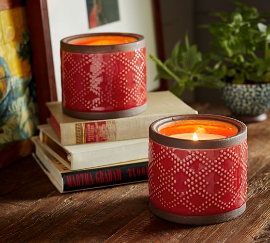 Ceramic Scented Candle Pot Pottery Barn