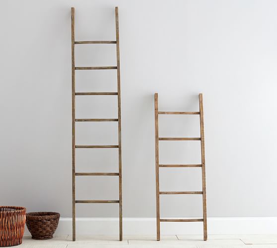 PB Found Wood Ladder Pottery Barn