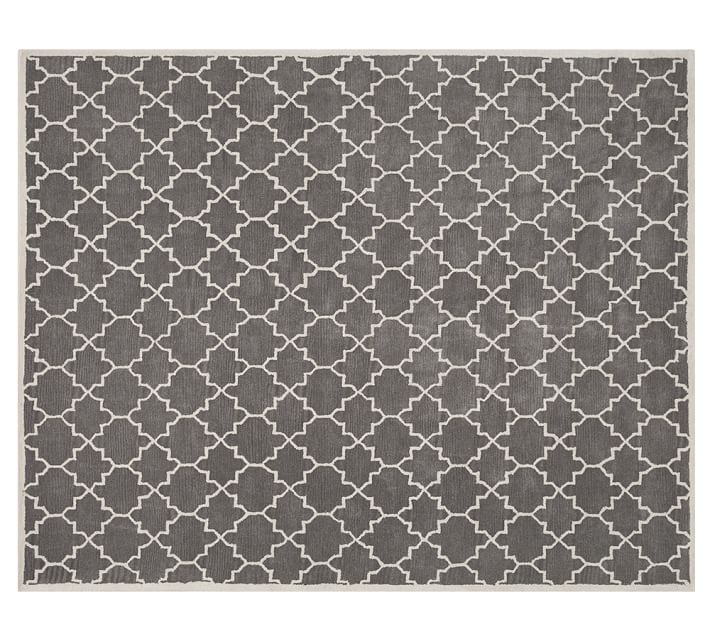 jali-geo-tufted-rug-gray-o pottery barn sale rugs
