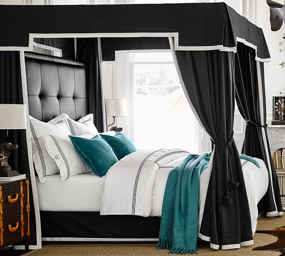 Ken Fulk Adjustable Canopy Bed Frame Pottery Barn