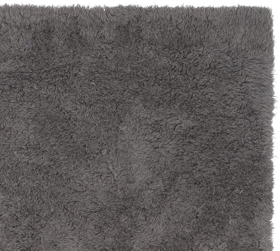 Ultra Plush Rug Charcoal Pottery Barn