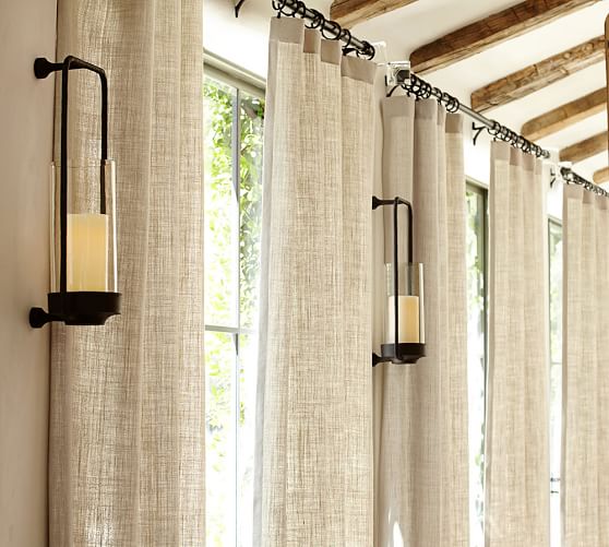 Belgian Flax Linen Drape Pottery Barn
