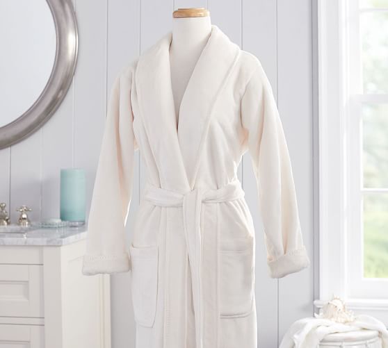 Plush Whipstitch Luxe Robe Pottery Barn
