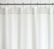 white linen shower curtain | Pottery Barn white linen shower curtain | Pottery Barn