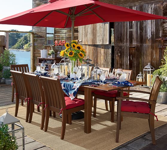 Chatham Rectangular Extending Dining Table, Dark Honey Pottery Barn