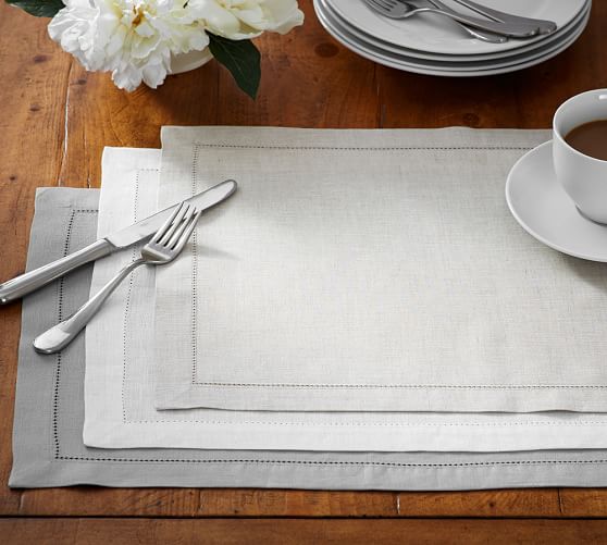 PB Classic Placemat, Set of 4 Flax Pottery Barn