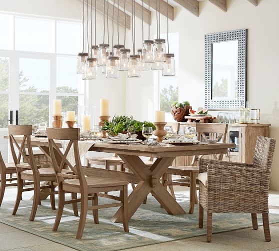 Dining Room Tables Pottery Barn toscana extending dining table - seadrift finish | pottery barn Dining Room Tables Pottery Barn toscana extending dining table - seadrift finish | pottery barn
