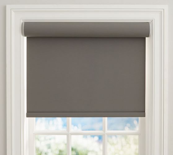 Bali® Cordless Custom Blackout Roller Shade Slate Pottery Barn
