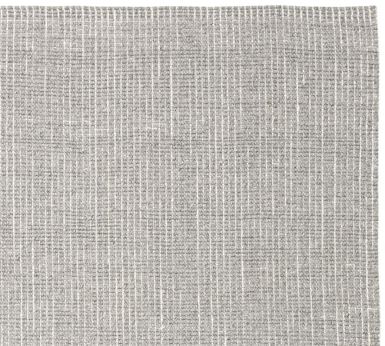 Chunky Wool and Jute Rug Gray/Ivory Pottery Barn