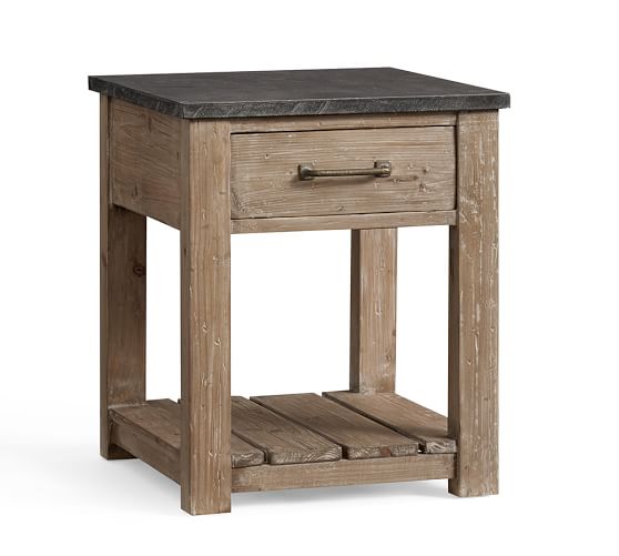 Parker Reclaimed Wood Side Table Pottery Barn