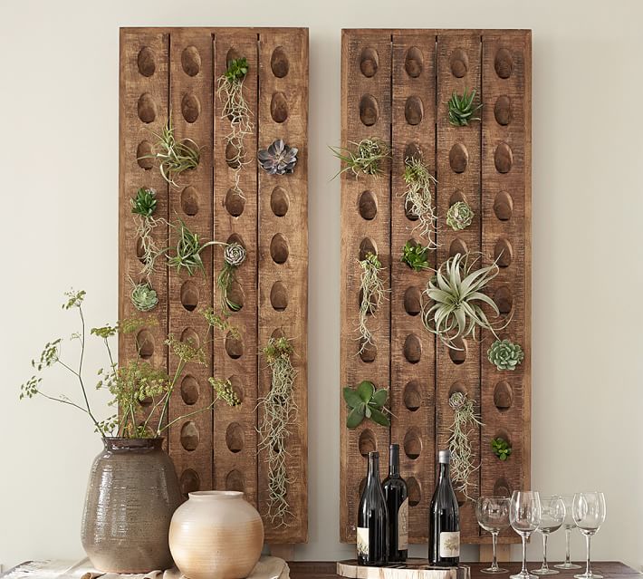 Wine Bottle Wall Decor french wine bottle riddling rack | pottery barn Wine Bottle Wall Decor french wine bottle riddling rack | pottery barn