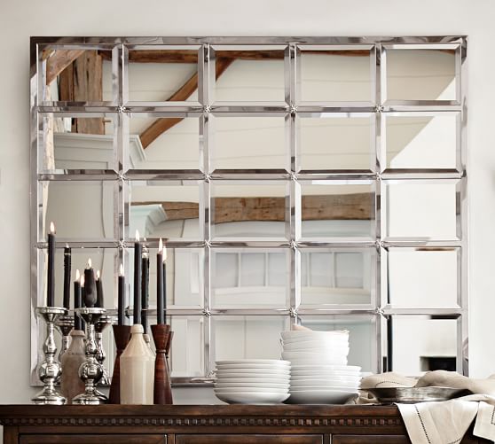 Eagan Multipanel Large Mirror - Silver | Pottery Barn
