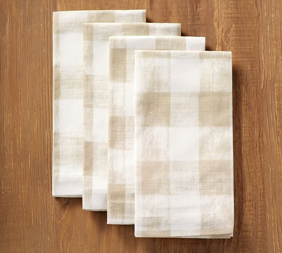 Rhett Check Napkin, Set of 4 Pottery Barn