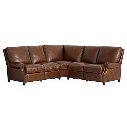 Leather Sectional Couches leather sectional sofas | pottery barn Leather Sectional Couches leather sectional sofas | pottery barn
