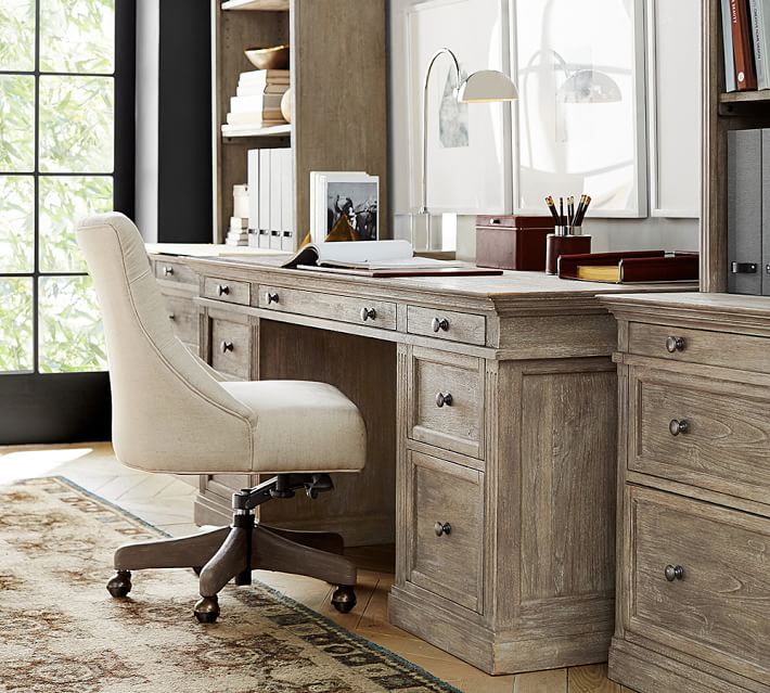 Hayes tufted swivel desk chair pottery barn Hayes tufted swivel desk chair pottery barn