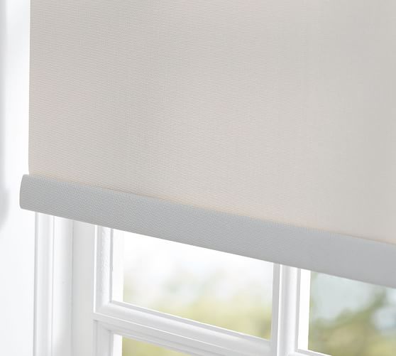 Bali® Cordless Custom Solar Shade Gray Mist Pottery Barn