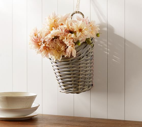 Aubrey Woven Hanging Basket Pottery Barn