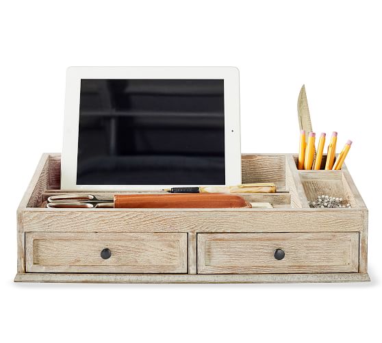 Hastings USB Tech Caddy with Drawers Pottery Barn