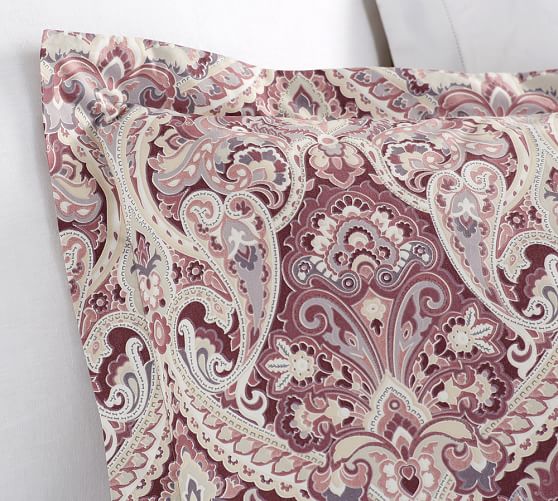 Mackenna Paisley Duvet Cover & Sham Purple Pottery Barn