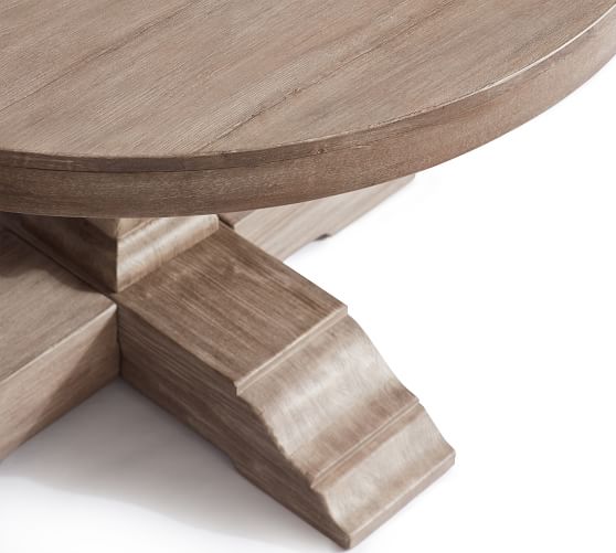 Banks Extending Pedestal Dining Table, Grey Wash | Pottery ...