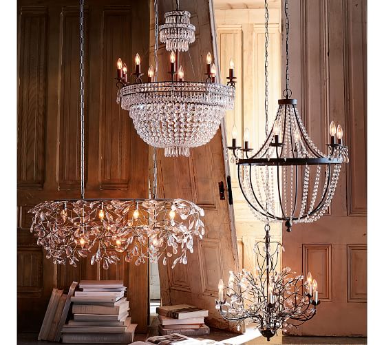 Ella Crystal Chandelier Pottery Barn