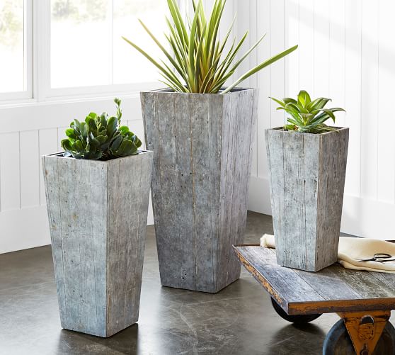 Reclaimed Wood Planter Pottery Barn