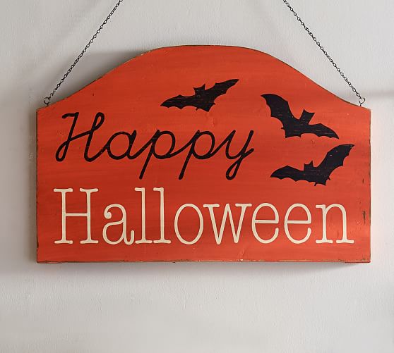 Happy Halloween 3D Wall Art Sign Pottery Barn