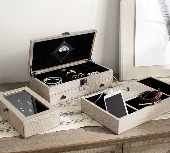 Lyon Jewelry Storage Box Pottery Barn