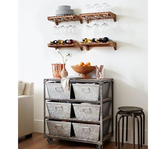 Harlow WallMounted Wine Storage Pottery Barn