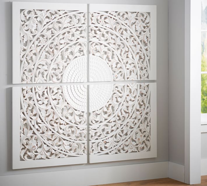 Wood Medallion Wall Art carved medallion wall art panels - set of 4 | pottery barn Wood Medallion Wall Art carved medallion wall art panels - set of 4 | pottery barn