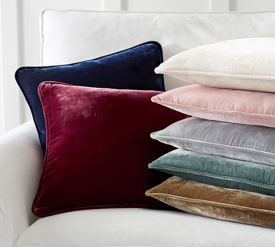 Nia Velvet Pillow Cover Pottery Barn