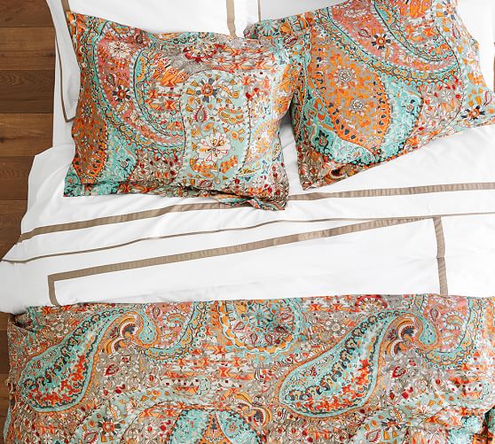 Pottery Barn Paisley Duvet