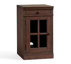 livingston single glass door cabinet j
