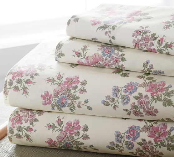 Evelyn Floral Sheet Set Pottery Barn