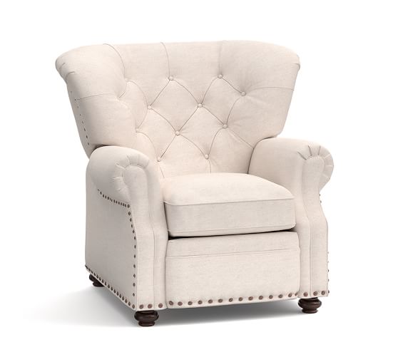 Lansing Upholstered Recliner Pottery Barn